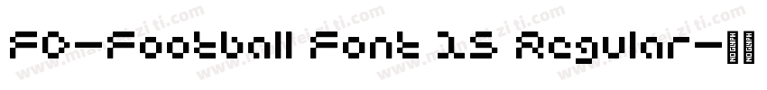 FD-Football Font 15 Regular字体转换